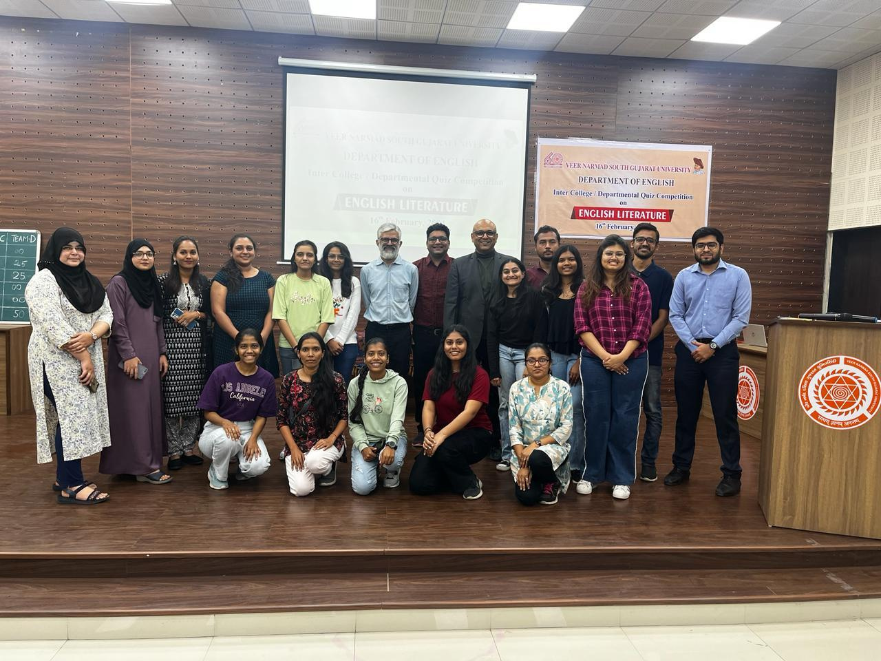 QUIZ COMPETITION ON ENGLISH LITERATUTRE February 16, 2024