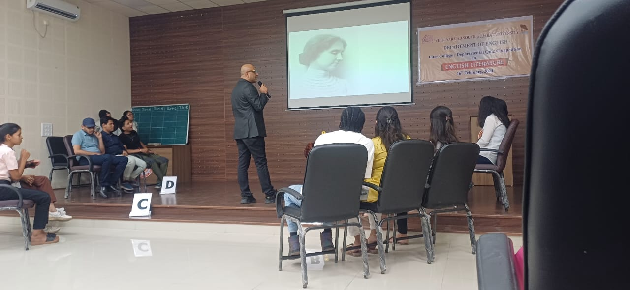 QUIZ COMPETITION ON ENGLISH LITERATUTRE February 16, 2024