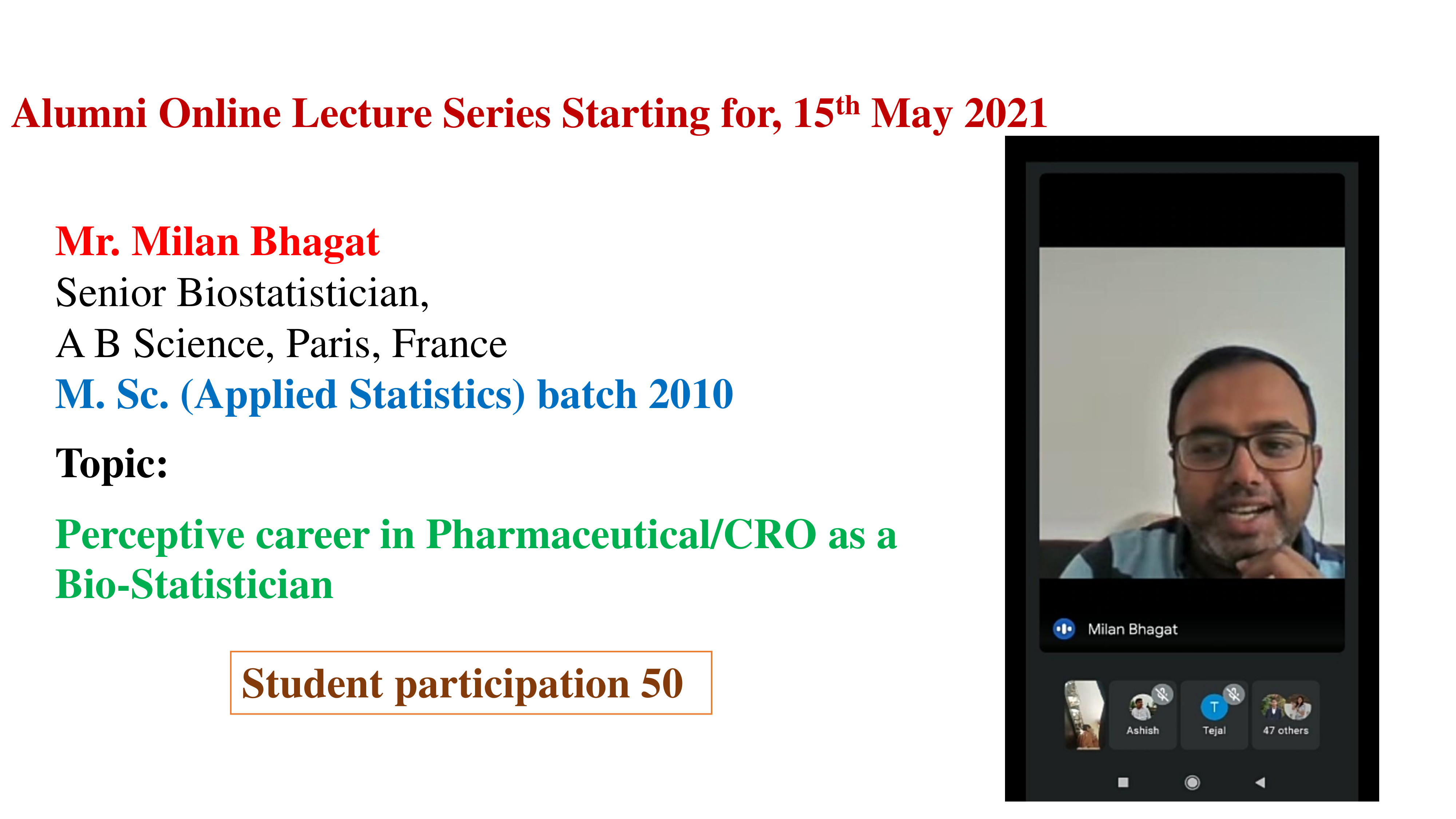 ALUMNI LECTURE SERIES