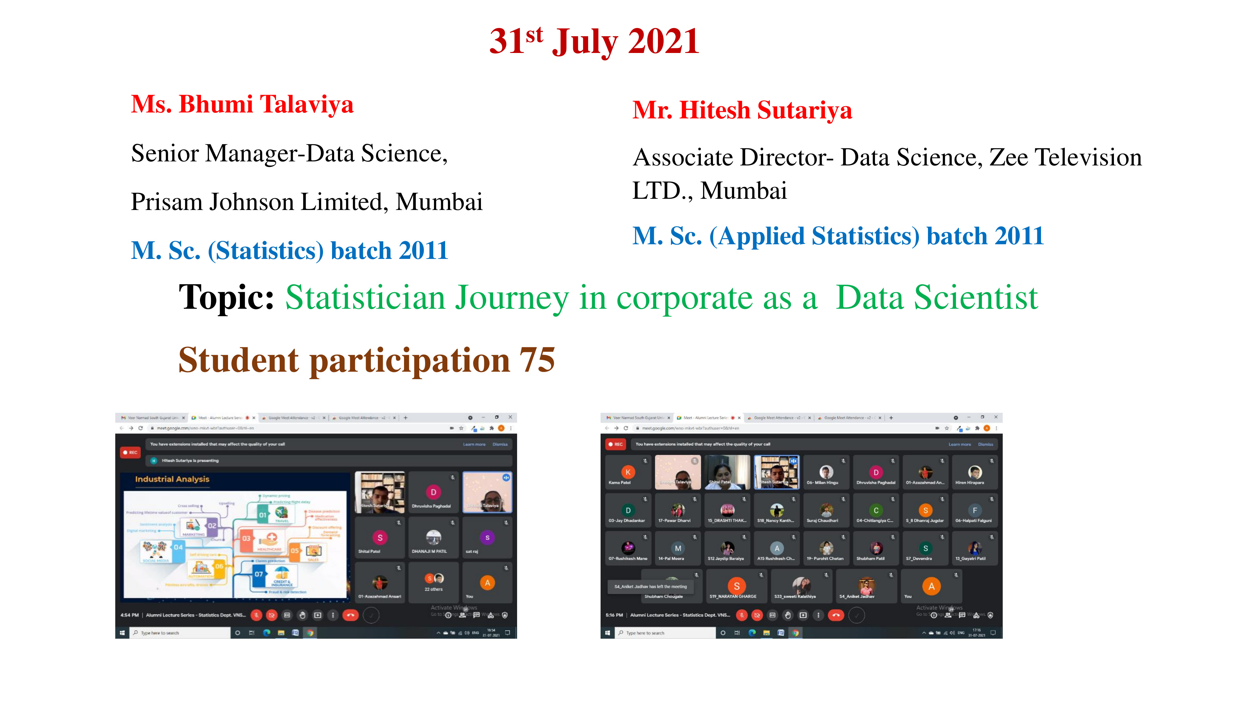ALUMNI LECTURE SERIES