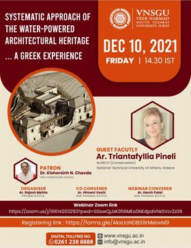 WEBINAR SERIES | GCPIAIF, VNSGU | VOLUME 1.2 | A webinar conducted by Ar. Triantafyllia Pineli